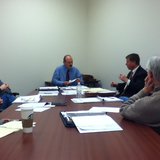 Town and Village of Weston, Rothschild, and Schofield leaders meet to discuss possible police department merger with Chief Wally Sparks and attorney Shane Vanderwaal