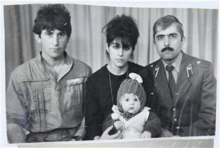 A photo, showing Tamerlan (C, bottom) Tsarnaev, accompanied by his father Anzor (L), mother Zubeidat and uncle Muhamad Suleimanov (R), is seen in this photo courtesy of the Suleimanova family in Makhachkala, April 22, 2013.
Image: REUTERS
A photo, showing Tamerlan (C, bottom) Tsarnaev, accompanied by his father Anzor (L), mother Zubeidat and uncle Muhamad Suleimanov (R), is seen in this photo courtesy of the Suleimanova family in Makhachkala, April 22, 2013.
Image: REUTERS