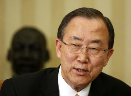 United Nations General Secretary Ban Ki-moon speaks after a meeting with President Barack Obama in the Oval Office of the White House, April United Nations General Secretary Ban Ki-moon speaks after a meeting with President Barack Obama in the Oval Office of the White House, April