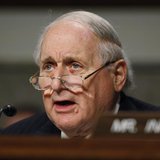 Committee Chairman Carl Levin (D-MI) is seen during a Senate Armed Services Committee hearing on the nomination of former Sen. Chuck Hagel (