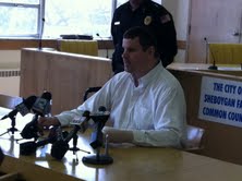 Falls Mayor Meyer addresses media Falls Mayor Meyer addresses media