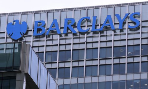 The logo of Barclays bank is seen at its office in the Canary Wharf business district of London April 1, 2013. REUTERS/Chris Helgren The logo of Barclays bank is seen at its office in the Canary Wharf business district of London April 1, 2013. REUTERS/Chris Helgren