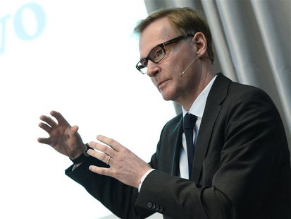 Swedish truck maker AB Volvo Chief Executive Olof Persson speaks during the presentation of the company results for the first quarter 2013 i Swedish truck maker AB Volvo Chief Executive Olof Persson speaks during the presentation of the company results for the first quarter 2013 i