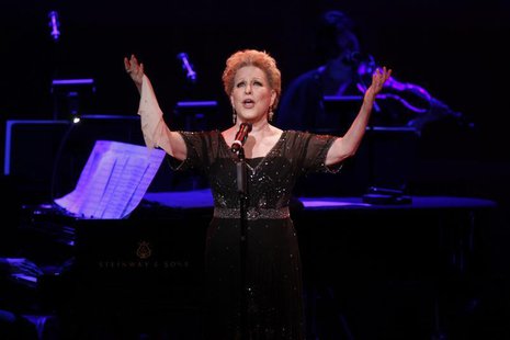 Singer Bette Midler performs during the "James Taylor at Carnegie Hall" gala celebrating 120 years of music at Carnegie Hall in New York Apr Singer Bette Midler performs during the "James Taylor at Carnegie Hall" gala celebrating 120 years of music at Carnegie Hall in New York Apr