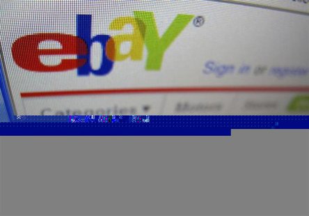 A photograph of a computer screen showing the website eBay is shown here in Encinitas, California April 22, 2009. REUTERS/Mike Blake A photograph of a computer screen showing the website eBay is shown here in Encinitas, California April 22, 2009. REUTERS/Mike Blake