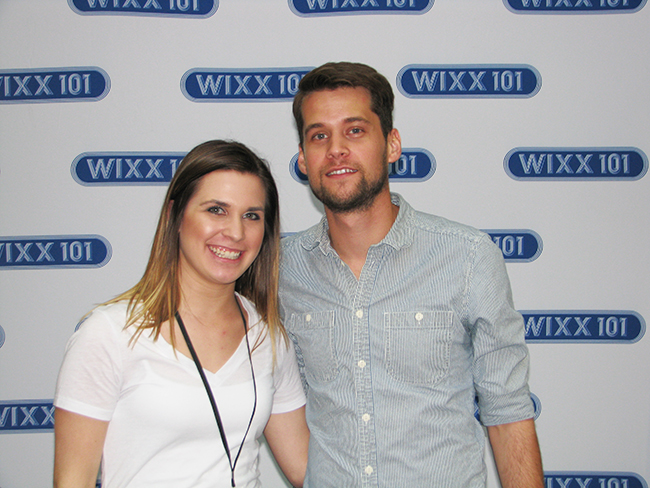 WIXX's Rachel Leigh with Matt Hires