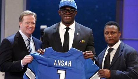DE Ezekiel Ansah of Brigham Young is the first round pick of the Detroit Lions DE Ezekiel Ansah of Brigham Young is the first round pick of the Detroit Lions