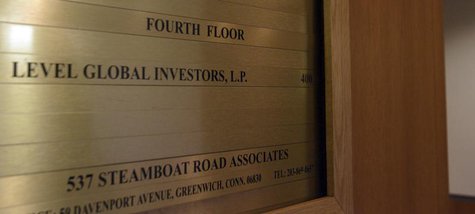 A sign shows that Level Global Investors LP. occupies the fourth floor of this building in Greenwich, Connecticut November 22, 2010. REUTERS A sign shows that Level Global Investors LP. occupies the fourth floor of this building in Greenwich, Connecticut November 22, 2010. REUTERS