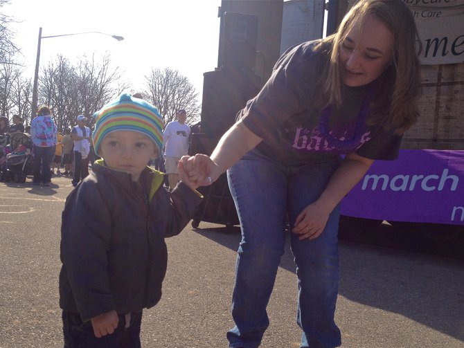 One of the many "Miracle Babies" that the March of Dimes helps save each year. We didn't get this little guy's name, but his Grandma was proud to say that he was born at THIRTEEN OUNCES and after 3+ months in N.I.C.U., he's happy & healthy!