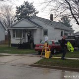 Local and state authorities investigate the homicide death of Patricia Waschbisch at 526 Thompson St. in Peshtigo, April 29, 2013. (courtesy of FOX 11).
