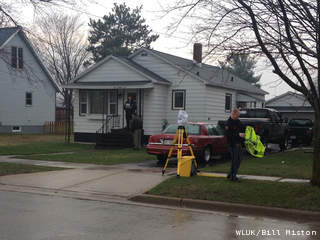 Local and state authorities investigate the homicide death of Patricia Waschbisch at 526 Thompson St. in Peshtigo, April 29, 2013. (courtesy of FOX 11). Local and state authorities investigate the homicide death of Patricia Waschbisch at 526 Thompson St. in Peshtigo, April 29, 2013. (courtesy of FOX 11).