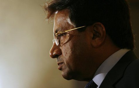 Former Pakistan President Pervez Musharraf meets journalists after attending the CLSA Investors Forum in Hong Kong September 15, 2010. REUTE Former Pakistan President Pervez Musharraf meets journalists after attending the CLSA Investors Forum in Hong Kong September 15, 2010. REUTE