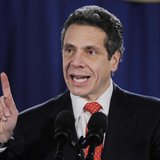 New York Governor Andrew Cuomo speaks during a swearing-in ceremony in the War Room of the Capitol in Albany, New York January 1, 2011. REUT New York Governor Andrew Cuomo speaks during a swearing-in ceremony in the War Room of the Capitol in Albany, New York January 1, 2011. REUT