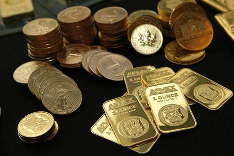 Gold Bullion and coins from the American Precious Metals Exchange (APMEX) is seen in this picture taken in New York, September 15, 2011. REU Gold Bullion and coins from the American Precious Metals Exchange (APMEX) is seen in this picture taken in New York, September 15, 2011. REU
