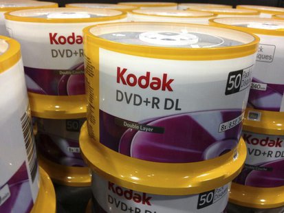 DVD's by Eastman Kodak Co are displayed in a retail store in San Diego, California, April 22, 2013. REUTERS/Mike Blake DVD's by Eastman Kodak Co are displayed in a retail store in San Diego, California, April 22, 2013. REUTERS/Mike Blake