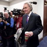 Congressman Ed Markey (D-MA) arrives to meet with House Democrats and U.S. Vice President Joseph Biden about a solution for the "fiscal clif