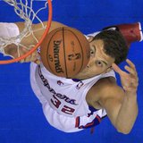 Los Angeles Clippers' Blake Griffin eyes a rebound against the Memphis Grizzlies during Game 2 of their NBA Western Conference Quarterfinals