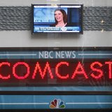 The news ticker outside the Today Show announces GE's sale of NBC to Comcast, in New York, December 3, 2009. REUTERS/Chip East The news ticker outside the Today Show announces GE's sale of NBC to Comcast, in New York, December 3, 2009. REUTERS/Chip East