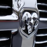 The logo on the front of a Dodge RAM truck is seen at a Chrysler dealership in Carlsbad, California April 29, 2013. REUTERS/Mike Blake