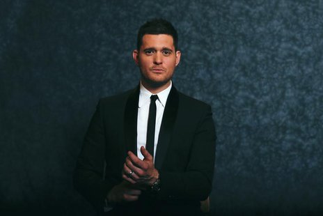 Canadian singer Michael Buble poses for a portrait while promoting his new album 'Michael Buble: To Be Loved' in New York April 25, 2013. RE Canadian singer Michael Buble poses for a portrait while promoting his new album 'Michael Buble: To Be Loved' in New York April 25, 2013. RE