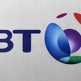 The British Telecom logo is seen, in central London November 13, 2008. REUTERS/Toby Melville