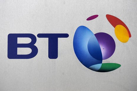 The British Telecom logo is seen, in central London November 13, 2008. REUTERS/Toby Melville The British Telecom logo is seen, in central London November 13, 2008. REUTERS/Toby Melville