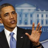 U.S. President Barack Obama speaks to the media in the Brady Press Briefing Room at the White House in Washington, April 30, 2013. REUTERS/L U.S. President Barack Obama speaks to the media in the Brady Press Briefing Room at the White House in Washington, April 30, 2013. REUTERS/L