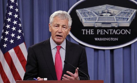U.S. Defense Secretary Chuck Hagel speaks during a joint news conference with Japanese Defense Minister Itsunori Onodera at the Pentagon in U.S. Defense Secretary Chuck Hagel speaks during a joint news conference with Japanese Defense Minister Itsunori Onodera at the Pentagon in