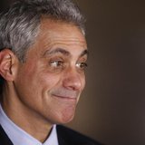 Chicago Mayor Rahm Emanuel smiles while attending U.S. President Barack Obama's election night rally in Chicago, November 6, 2012. REUTERS/J Chicago Mayor Rahm Emanuel smiles while attending U.S. President Barack Obama's election night rally in Chicago, November 6, 2012. REUTERS/J