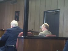 James Klokow(right) addresses the court James Klokow(right) addresses the court