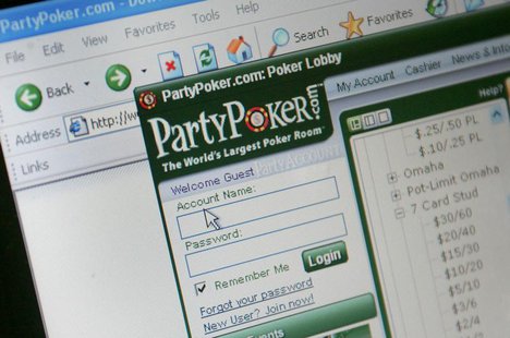 A computer screen displays an online gambling website, October 2, 2006. REUTERS/Toby Melville A computer screen displays an online gambling website, October 2, 2006. REUTERS/Toby Melville