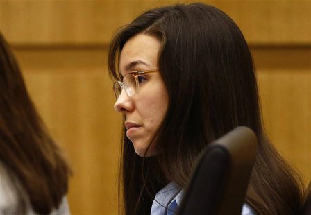 Defendant Jodi Arias listens as prosecutor Juan Martinez makes his closing arguments during her trial at Maricopa County Superior Court in P Defendant Jodi Arias listens as prosecutor Juan Martinez makes his closing arguments during her trial at Maricopa County Superior Court in P