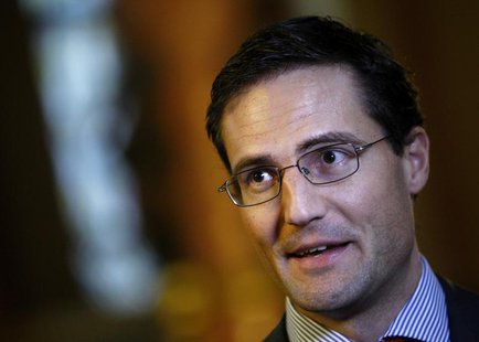 Marton Gyongyosi, a leader of Hungary's third-strongest political party Jobbik, attends an interview with Reuters in Budapest December 3, 20 Marton Gyongyosi, a leader of Hungary's third-strongest political party Jobbik, attends an interview with Reuters in Budapest December 3, 20