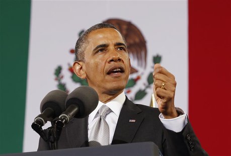 U.S. President Barack Obama delivers a speech at the Anthropology Museum during his visit to Mexico City May 3, 2013. REUTERS/Kevin Lamarque U.S. President Barack Obama delivers a speech at the Anthropology Museum during his visit to Mexico City May 3, 2013. REUTERS/Kevin Lamarque