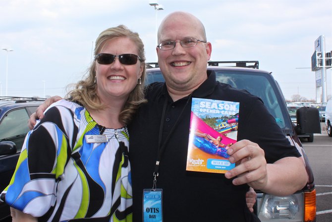 Otis with Lisa the Marketing Director from Bergstrom