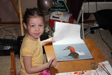 Madison Grimm shows her artistic ability - Photo Copyright Adam Grimm and used with permission. Madison Grimm shows her artistic ability - Photo Copyright Adam Grimm and used with permission.