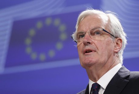 European Commissioner for Internal Market and Services Michel Barnier addresses a news conference in Brussels March 25, 2013. REUTERS/Franco European Commissioner for Internal Market and Services Michel Barnier addresses a news conference in Brussels March 25, 2013. REUTERS/Franco