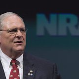 Jim Porter, First Vice President of the NRA, speaks during the National Rifle Association's Annual Meeting of Members in Houston, Texas on M