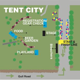 Tent city map Tent city map