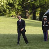 U.S. President Barack Obama smiles as he walks on the South Lawn of the White House upon his return to Washington from Costa Rica May 4, 201 U.S. President Barack Obama smiles as he walks on the South Lawn of the White House upon his return to Washington from Costa Rica May 4, 201