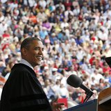 U.S. President Barack Obama delivers remarks to the graduating class of 2013 at Ohio State University in Columbus, May 5, 2013. Obama also r