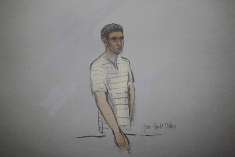 Defendant Robel Phillipos is pictured in a courtroom sketch, appearing at the John Joseph Moakley United States Federal Courthouse in Boston Defendant Robel Phillipos is pictured in a courtroom sketch, appearing at the John Joseph Moakley United States Federal Courthouse in Boston