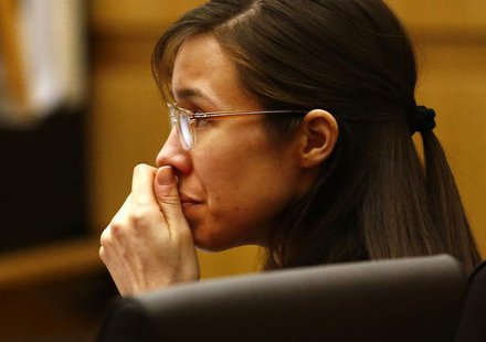 Defendant Jodi Arias listens to defense attorney Kirk Nurmi make his closing arguments during her trial at Maricopa County Superior Court in Defendant Jodi Arias listens to defense attorney Kirk Nurmi make his closing arguments during her trial at Maricopa County Superior Court in