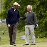 U.S. President Barack Obama and Senator Bob Corker (R-TN) talk during a round of golf at Joint Base Andrews in Maryland May 6, 2013. Senator U.S. President Barack Obama and Senator Bob Corker (R-TN) talk during a round of golf at Joint Base Andrews in Maryland May 6, 2013. Senator