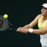 Great Britain's Laura Robson returns a backhand to France's Alize Cornet at the Sony Open tennis tournament in Key Biscayne, Florida March 2 Great Britain's Laura Robson returns a backhand to France's Alize Cornet at the Sony Open tennis tournament in Key Biscayne, Florida March 2