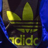 The Adidas logo is pictured on a shirt during the company's annual news conference in Herzogenaurach March 7, 2013. REUTERS/Michael Dalder The Adidas logo is pictured on a shirt during the company's annual news conference in Herzogenaurach March 7, 2013. REUTERS/Michael Dalder