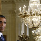U.S. President Barack Obama attends a joint news conference with South Korea's President Park Geun-hye in the East Room of the White House i U.S. President Barack Obama attends a joint news conference with South Korea's President Park Geun-hye in the East Room of the White House i