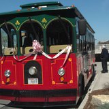 Lamers Green Bay Packers Heritage Trail Trolley seen on May 7, 2013.