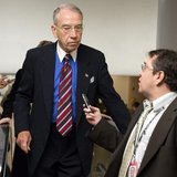 Senator Charles Grassley, (R-IA), speaks to a reporter on Capitol Hill in Washington November 13, 2012. REUTERS/Joshua Roberts Senator Charles Grassley, (R-IA), speaks to a reporter on Capitol Hill in Washington November 13, 2012. REUTERS/Joshua Roberts