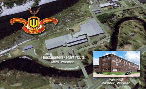An image of the Weinbrenner factories in Merrill and Marshfield An image of the Weinbrenner factories in Merrill and Marshfield